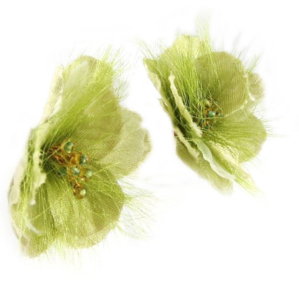 Les Trésors De Lily [D2073] - Designer Earrings 'Country Freshness' Green
