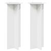 Plant Stand 2 Pcs High Gloss White Ø40 X 100 Cm Engineered Wood