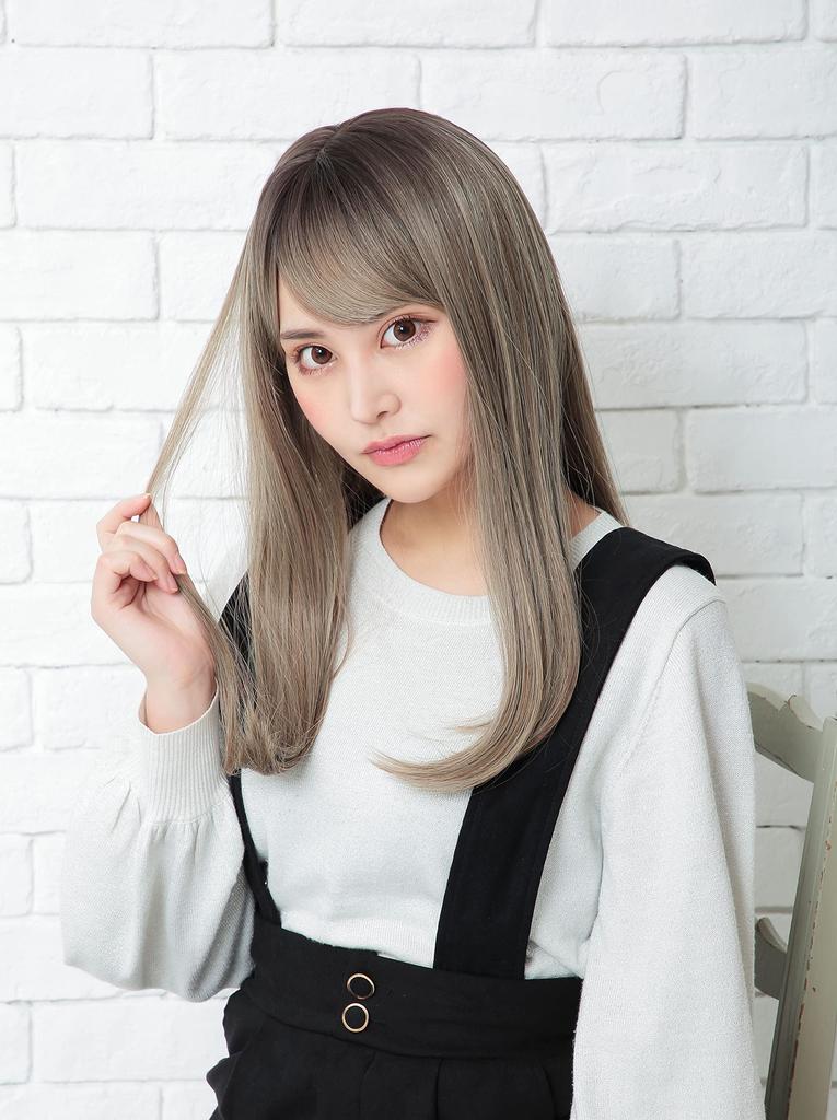 Party City Halloween WIGGY RICH Peruka Prosta Długa Mleczna Herbata Popiół Kostium Fancy Dress Jeden Rozmiar Pasuje Do Większości [Przezroczysty Kamień] Damska