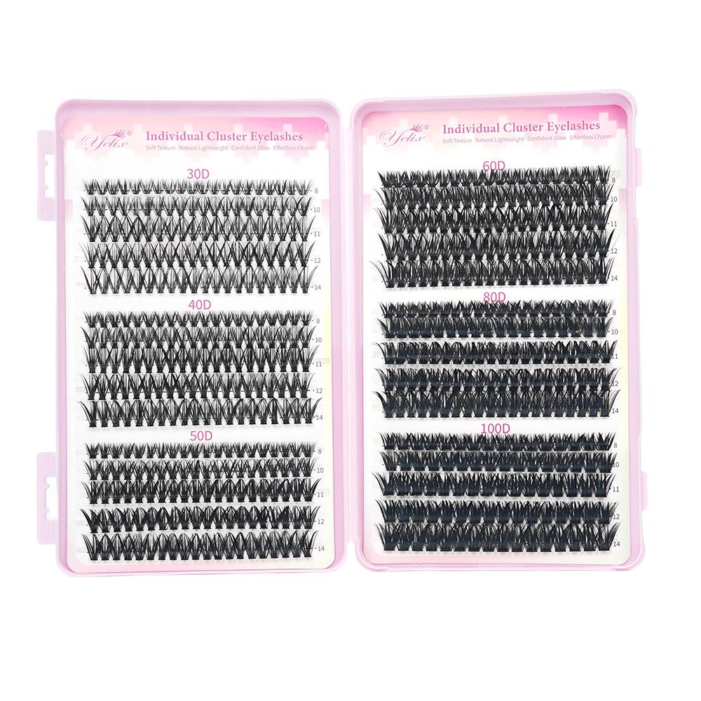30D40D Dense European American Single Cluster Eyelash Glue Style 60D80D Large Capacity