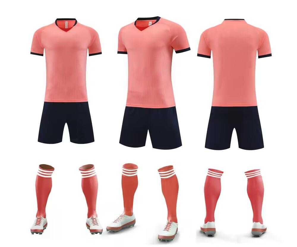 Men's Summer Short Sleeve Breathable Football Jersey Set - Adult & Children