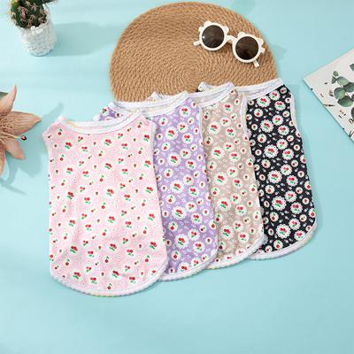 New Summer Pet Dog Kitten Vest Breathable Comfortable Cute Puppy Dog Clothes