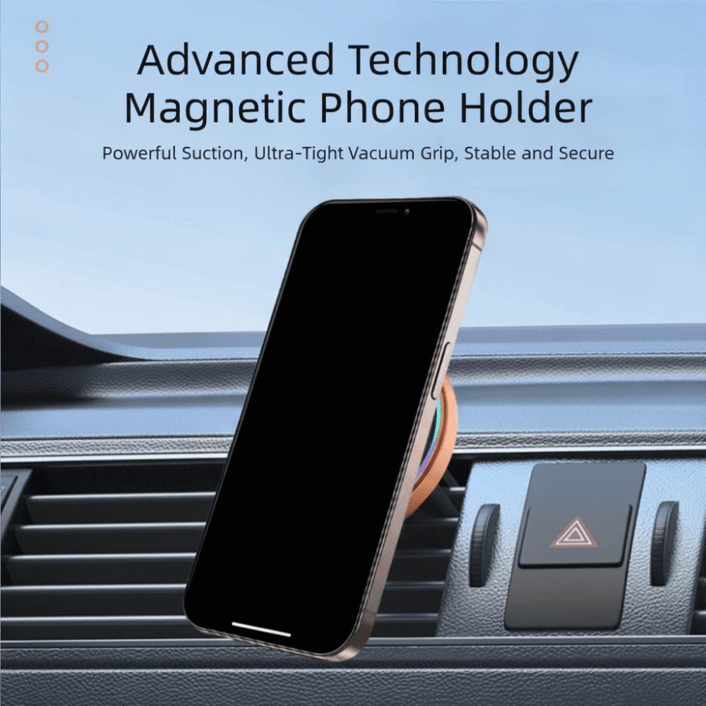 2-in-1 CarPlay Adapter Box Wireless Car Screen Casting Bracket Holder Magnetic Phone Mount For Car