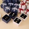 12pcs Bowknot Cardboard Jewelry Set Gift Box Ring Necklace Bracelets Earring Gift Packaging Boxes With Sponge Inside Rectangle