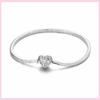 925 Sterling Silver Bracelet Star Moon Blue Eyes Zircon Heart Safety Chain Bracelets Snake Bone Chain Fit DIY Charms Jewelry