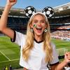 3Pcs Soccer Fan Hairband Set With Geometric Ball Design Hair Ornament Earrings And Skin Decal For Parties