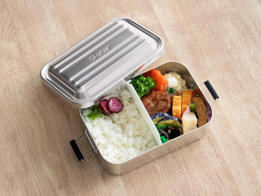 Skater Aluminium-Brotdose für 850ml Groß Flauschig Servieren Schwarz AFT8B-A Männer, Fassungsvermögen, Fassungsvermögen,