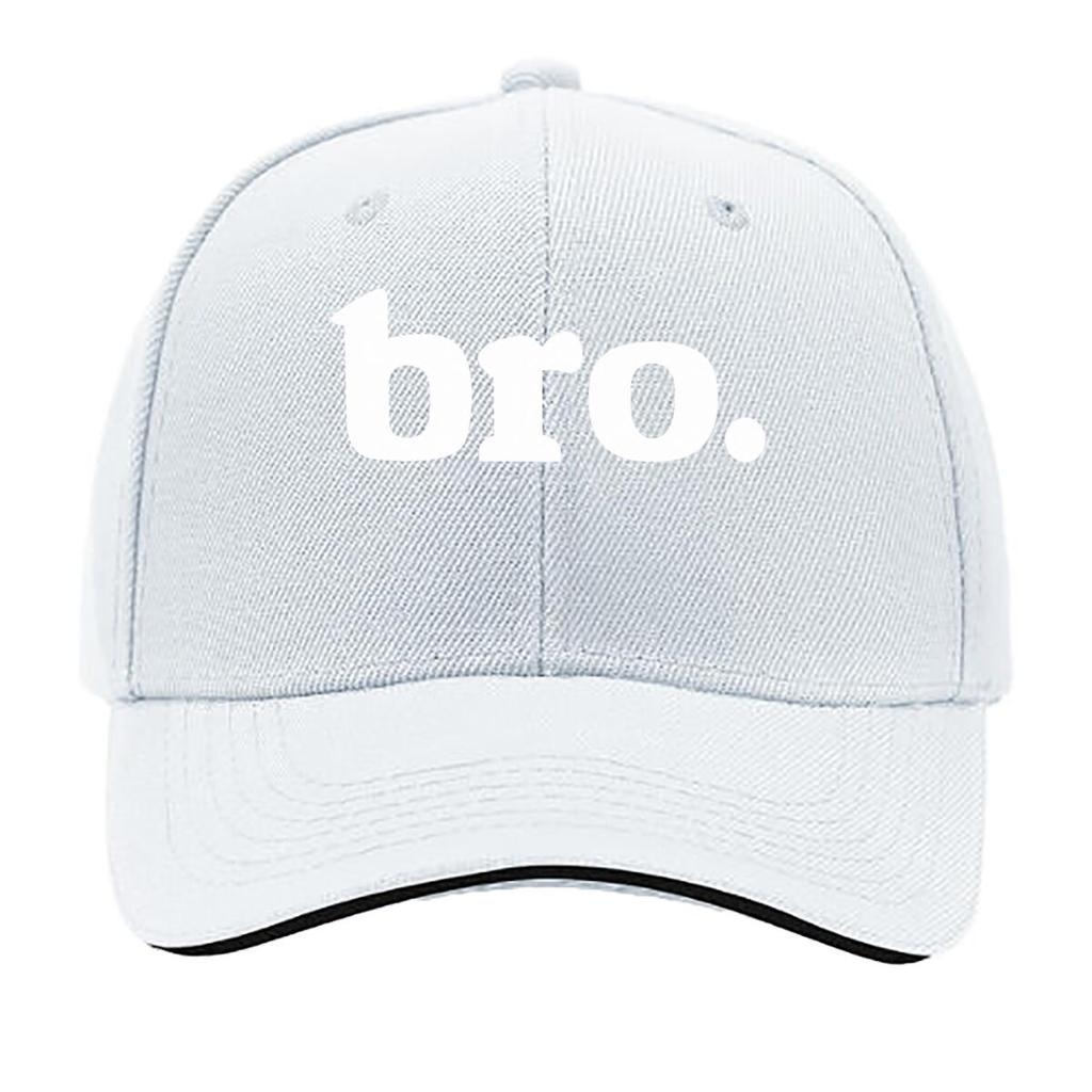 Boys Bro Text Graphic Design Sandwich Baseball Cap Unisex Women Sun Cap Outdoor Workouts Hat