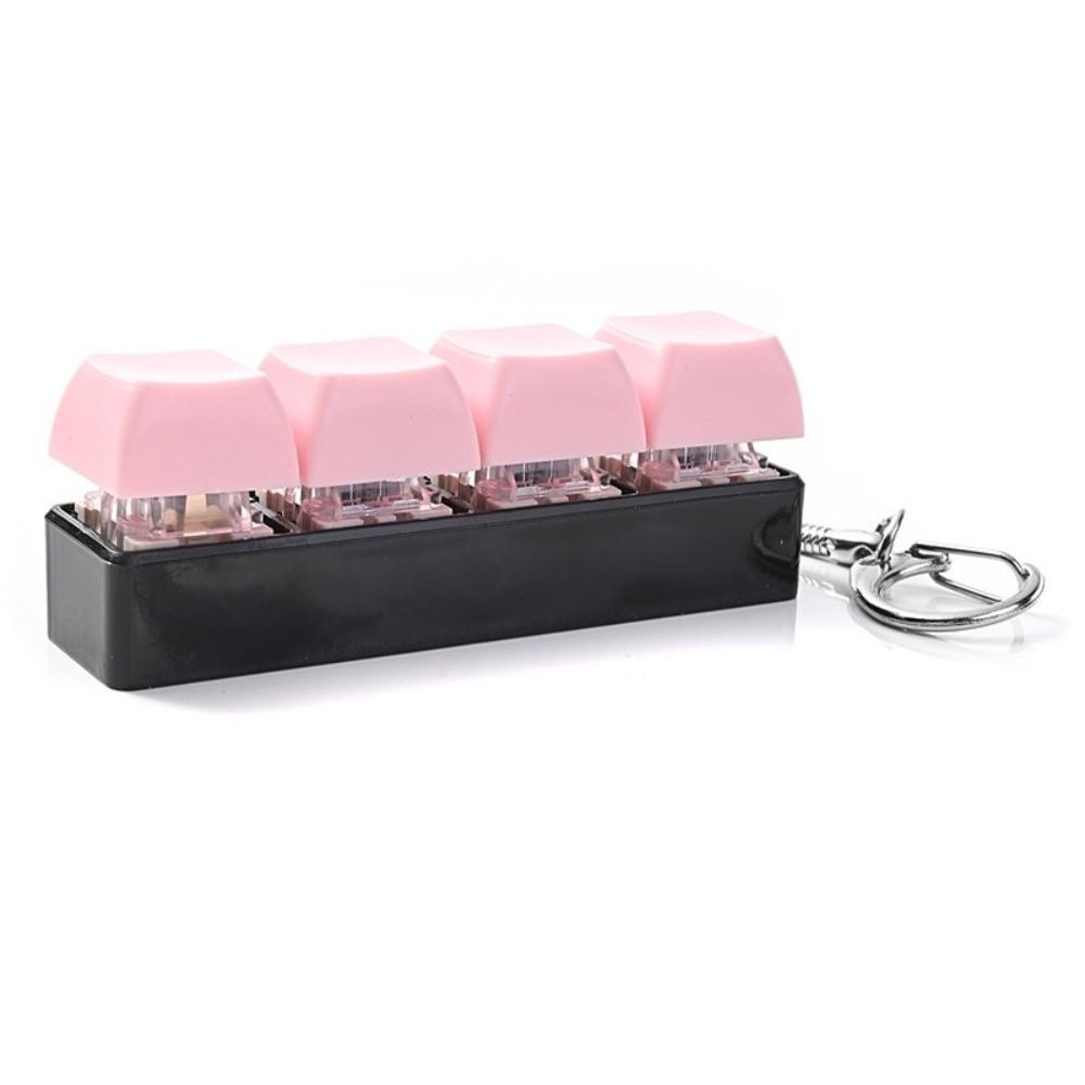 Tastenkappe Klicker Tastenkappe Fidget Schlüsselanhänger 4 Tasten Tastatur Klicker Schlüsselanhänger Kinder