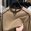 Herren O-Ausschnitt Langarm Pullover Hoodies Luxusmarke Pferd Stickerei Verdickt Wärme Lässig Vielseitig Herrenbekleidung