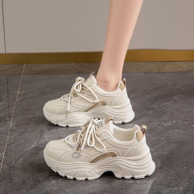 New Winter Velvet Thickened Cotton Shoes Soft-soled Dad Sneakers Student Shoes