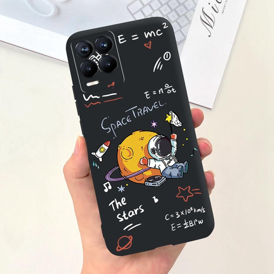 Capa Para Realme 8 Pro / Realme 8 4G Desenho Animado Fofo Cor Doce Silicone Macio Capa Para Realme8 8Pro RMX3085 RMX3081 Capas de Telefone