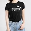 Puma Sports Fitness Printed Short Sleeve T-Shirt Women tops Black 581631-01