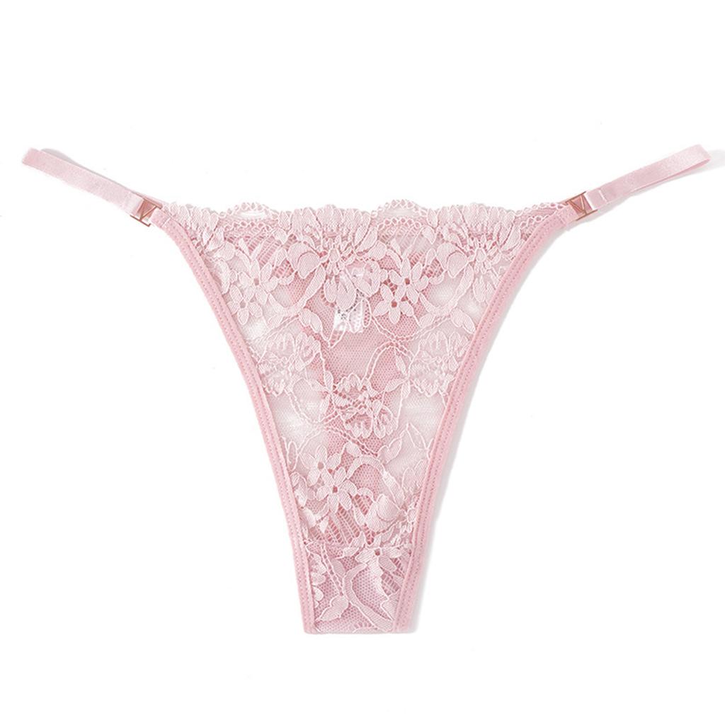 Ladies' Low Waisted Underwear With Hollowed Out Comfort, Lace Lace Lace Sexy Underwear, Thong