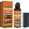 Auto Kunststoffaufbereiter Kit, Kunststoffpflege für Auto Innenraum, Auto Kunststoff Schwarz Lotion, Kann den Glanz von verblassten Kunststoffen und Gummi wiederherstellen (1 Satz)