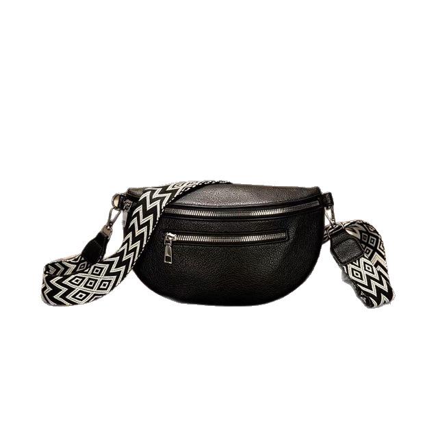 Women's Crossbody Fashion Chest Bag - Versatile Solid Color, Casual & Simple for Phone, Shoulder & Waist Carry