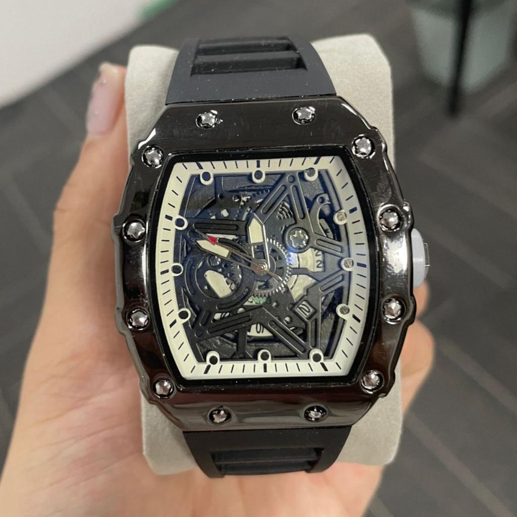 Watch Domineering High-Value Fashion Trend Non-Mechanical Watch Luminous Barrel-Shaped Men'S Watch