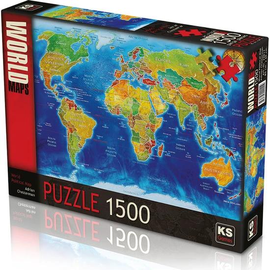 

KS Games Dünya Siyasi Haritası 1500 Parça Puzzle - Adrian Chesterman