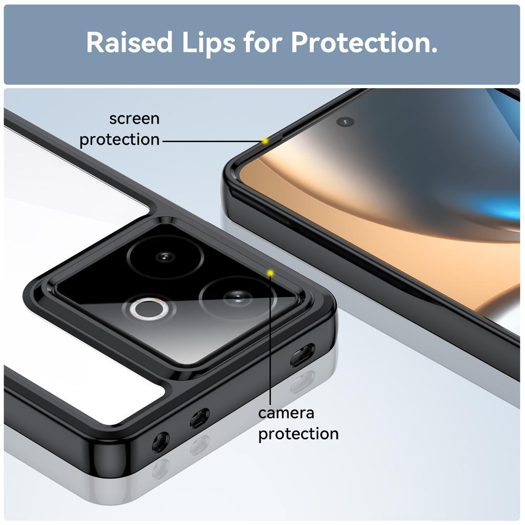 For Realme GT7 Clear Case Realme GT 7 7T Cover Coque Funda Hard Translucent Soft Edge Shockproof Phone Bumper Realme GT 7