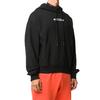 Off-White Gesture Print Hooded Long Sleeve Sweatshirt Men Tops Black OMBB037E20FLE0011001