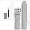 Rubber Watchband for Rolex Omega X Swatch Joint MoonSwatch Constellation Waterproof Sports 20mm Watch Strap Curved End Band