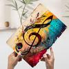 Musical Staff Notes Metal Poster Customized Wall Art Retro Vintage Tinplate Signs for Interior Decoration Living Room Decor Men