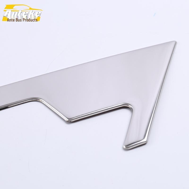 18 CHR Rear Window Handle Trim Stainless Steel Cover - Decorative Sequin Sticker