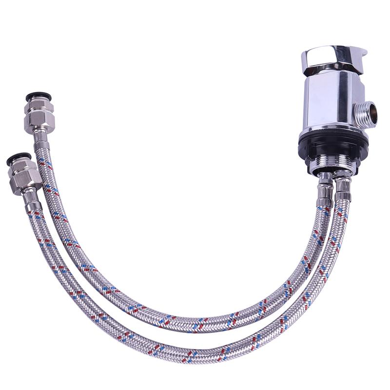 1 Set Caravan Chrome Shower Mixer With 12mm Push Fit Tails Outlet 1/2" Motorhome Campervan Van Accessories