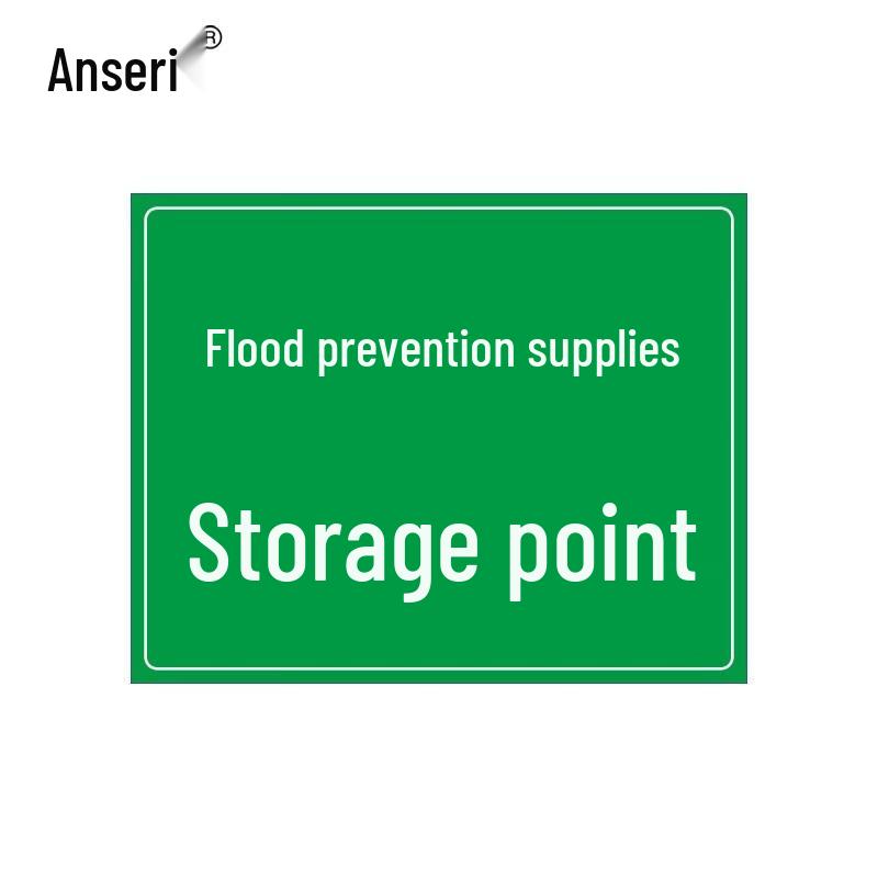 Ancero 3M Flood Material Storage Point Safety Sign