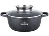 Set of 4 Pots With Marble Coating 16 20 24 28 Cm Zilner Zl-8900
