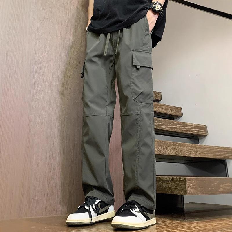 Men's Spring Autumn New Loose Straight Trousers Waterproof Outdoor Assault Casual Pants