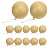 12pcs New Years Balls Ornaments 3.15In Decorative Hanging Balls Party Decor Plastic Shatterproof Ornament for Home Holiday Decor