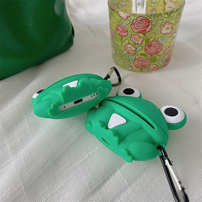 For Airpods Pro 2 Case,Cute 3D Frog Protective Earphone Silicone Cover For Airpods Pro Case/Airpods 3 Case/Airpods 1/2 Case