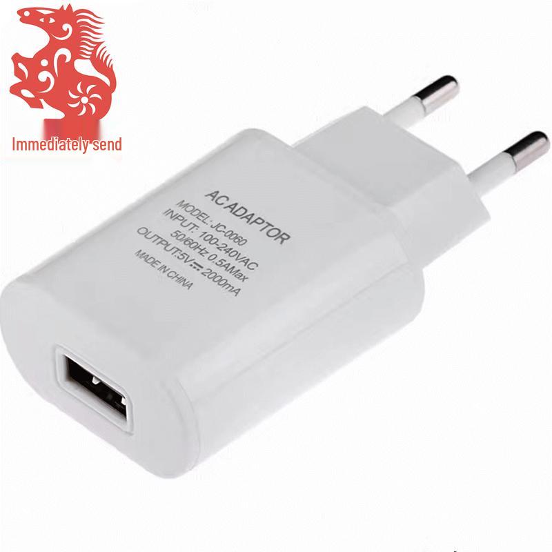5V 2A Single Port USB Charger with EU Plug for Fast Charging