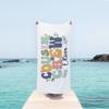Cousin Crew Retro Floral Beach Towel, Cute Groovy Flower Summer Beach Towel for Family Vacation