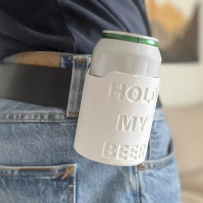 Portable Beer Holder Clip-on Can Holder On Belt Single Can Hanger Insulated Drink