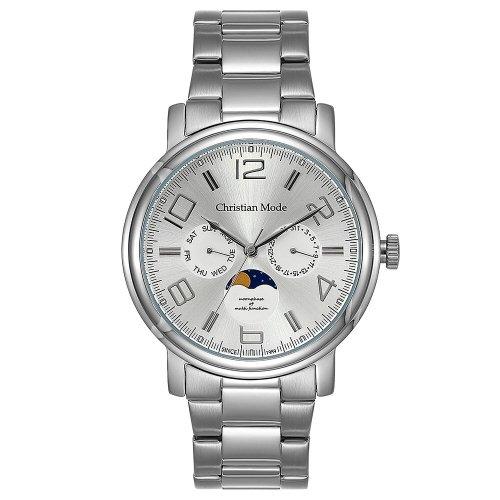

[CHRISTIAN MODE] CHRISTIAN MODE Men s Moon Phase Metal Watch CM420WS_M CM420WS_M