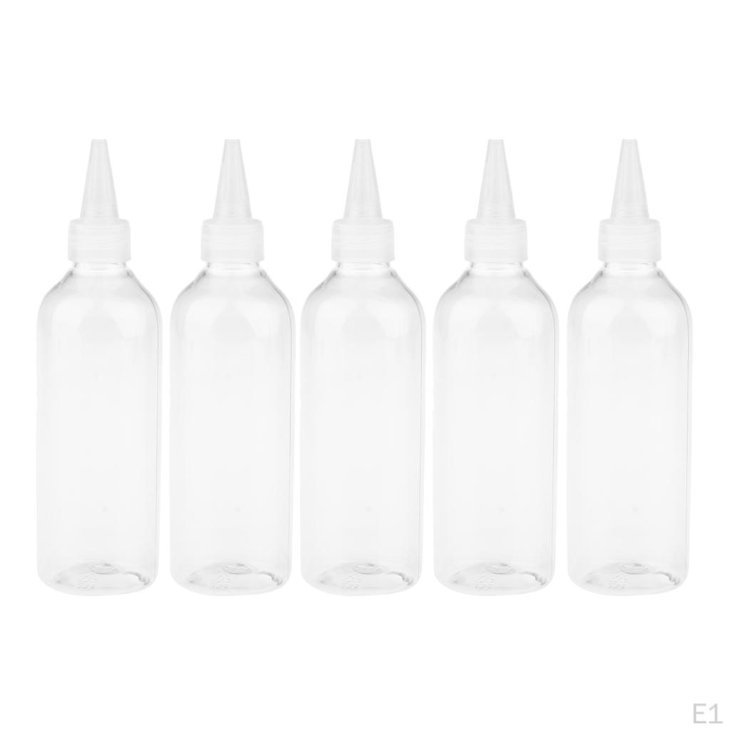 5PCS, 250ML, Refillable Perfume Sub Bottles, Cosmetic Containers Case Holders, Travel