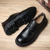 Högkvalitativa Business Casual-skor Retrostil Andningsbara Mjuka Sula Bekväma Promenadskor Klassiska Snörskor Herrskor