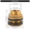 Solid Brass Bucket Connectors Set NPT Female and GHT Male Bathroom Accessory Kitchen Supplies for Water Tanks and Hoses