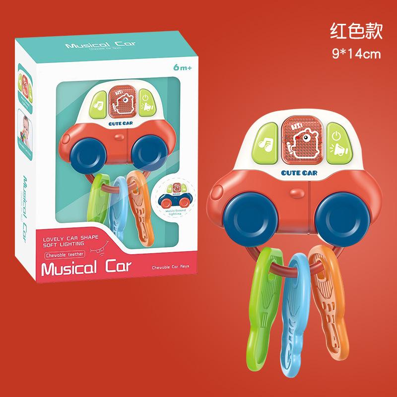 

Infants And Children S Multi-Functional Music Lights Car Model Toys, Baby Can Bite Toothpaste Soothing Toys