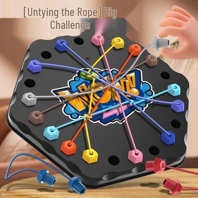 Puzzle Nodi Transfrontalieri: Gioco di Corda di Logica e Decifrazione per Bambini per Divertimento da Tavolo Genitore-Figlio