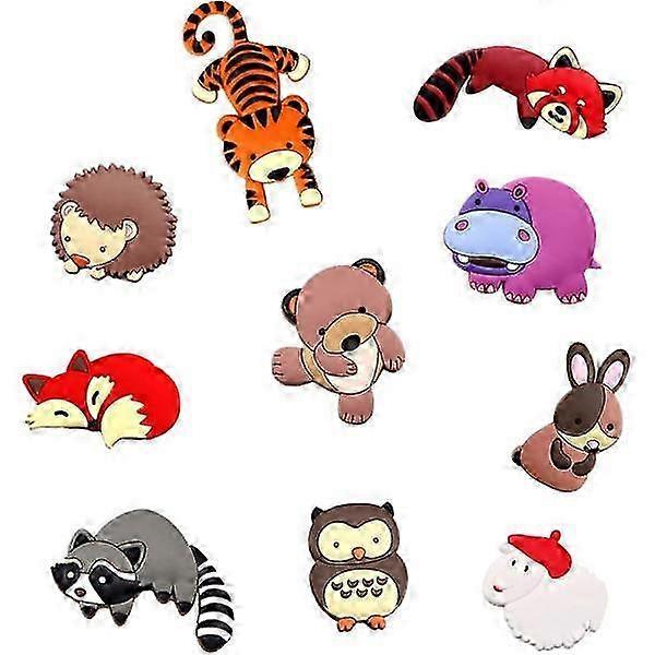 9 pcs rubber fridge magnets, animal fridge magnets, cute 3D-fri