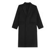 Abrigos Largos de Mezcla de Lana Mujer Streetwear Blazer Negro Chaquetas Acolchadas de Lana Abrigo Exterior Elegante de Invierno