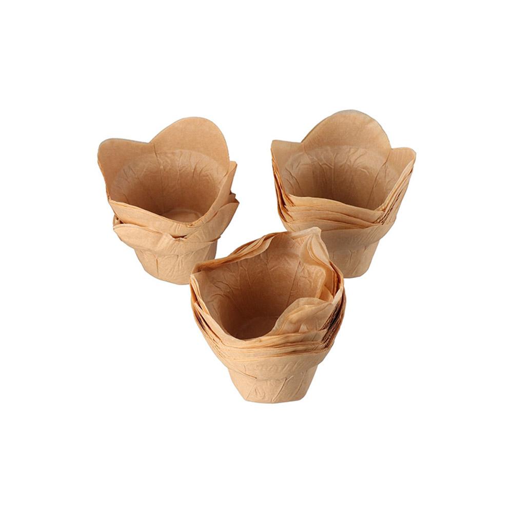 50pcs/pack Cupcake Muffin Kitchen Cake Mold Cake Wrapper Baking Cup Cupcake Liner Flower Shape