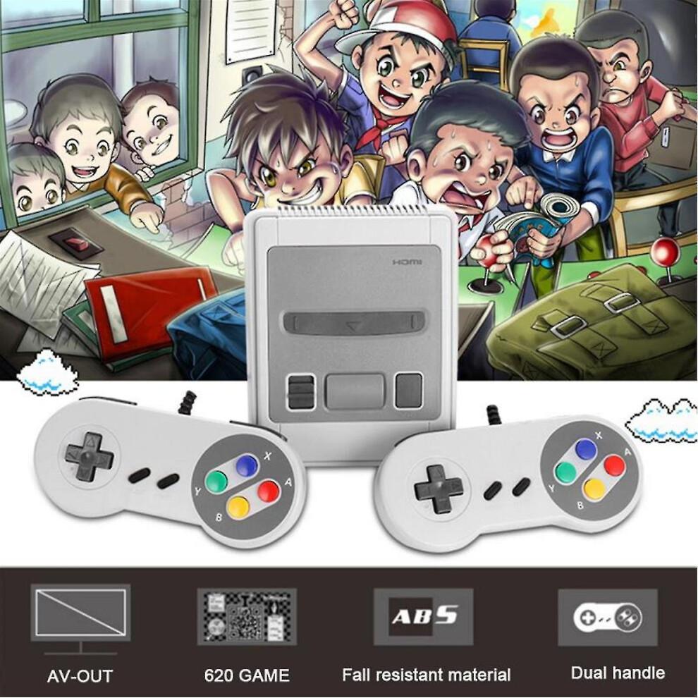 Consolă de jocuri TV Mini Retro cu 620 de jocuri clasice integrate Consolă de jocuri Nes Poate fi folosită în familie