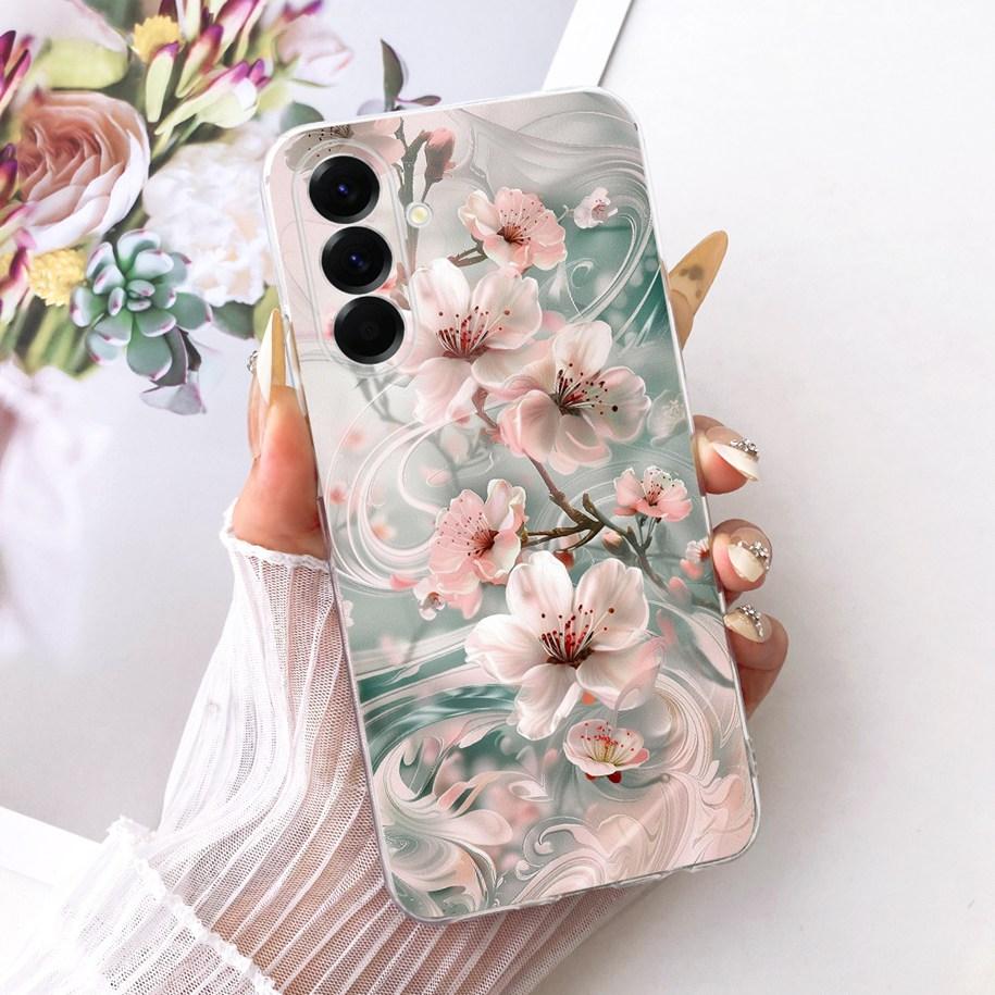 Case For Samsung Galaxy A37 5G Cover SM-A376B Popular Flower Soft Slim Silicone Cover For Samsung A57 A17 2025 A576B A176B Funda