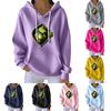Women's Fashion Casual Christmas Angel Print Pullover Long-Sleeve Sweatshirt