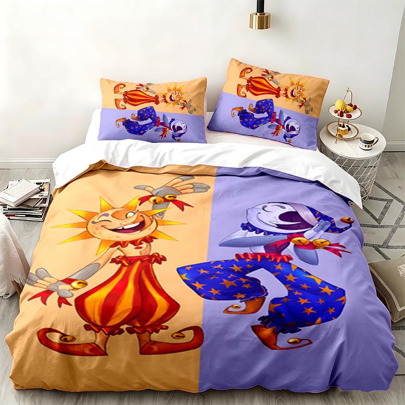 Five nights at freddy 3pc set Perfect for bedroom use Comfortable bedding set includes a duvet cover and two pillowcases Ideal birthday or Christmas g