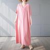 Short Sleeve Plus Size Cotton Vintage New In Dresses for Women Casual Loose Maxi Long Summer Dress